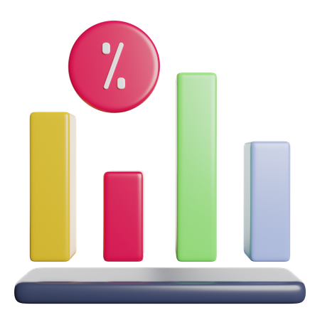 Bar Chart  3D Icon