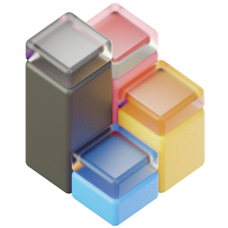 Bar Chart  3D Icon