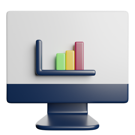 Bar Chart  3D Icon