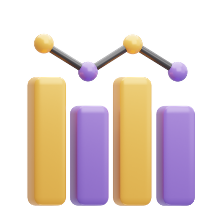 Bar Chart  3D Icon