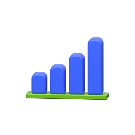 Bar Chart  3D Icon