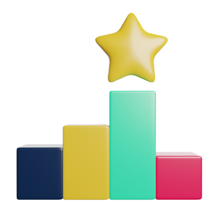 Bar Chart  3D Icon