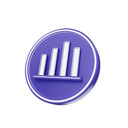 Bar Chart  3D Icon