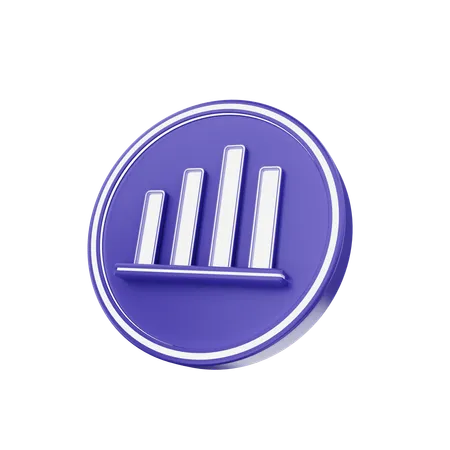 Bar Chart  3D Icon