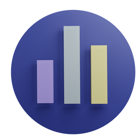 Bar Chart  3D Icon