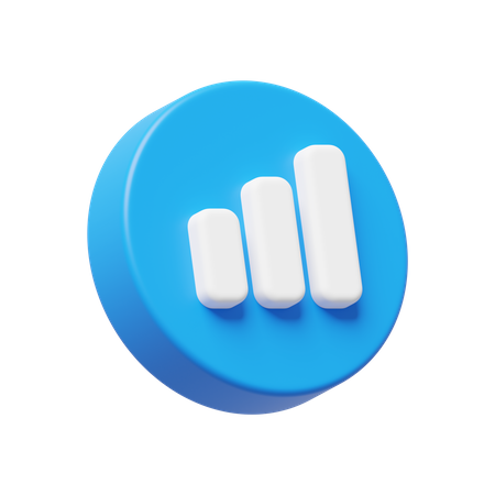 Bar Chart  3D Icon