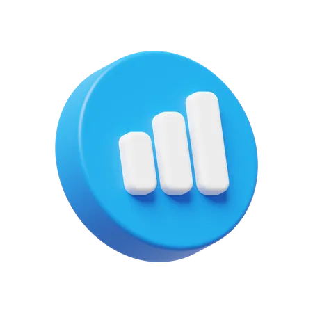 Bar Chart  3D Icon