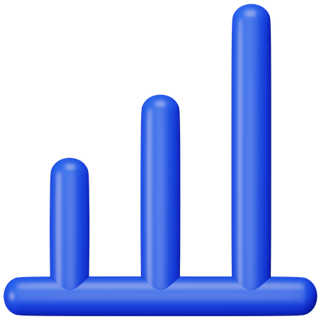 Bar Chart  3D Icon