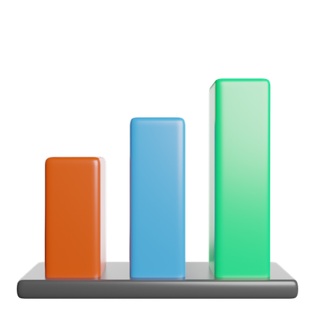 Bar Chart  3D Icon