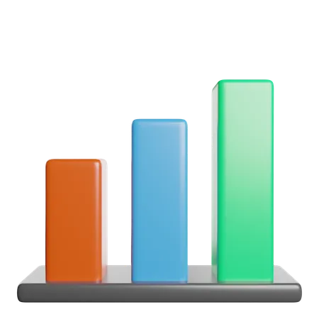 Bar Chart  3D Icon