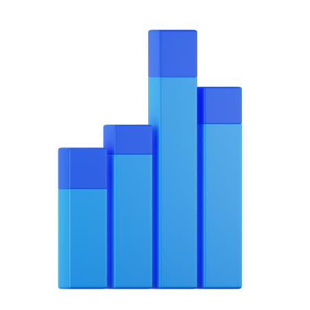 Bar Chart  3D Icon