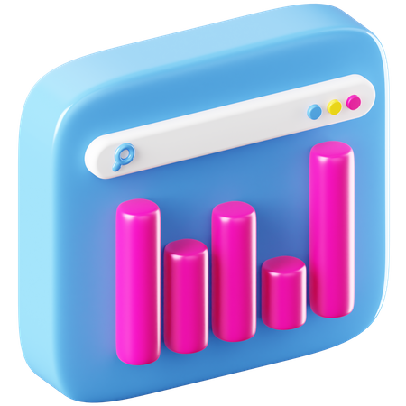 Bar Chart  3D Icon