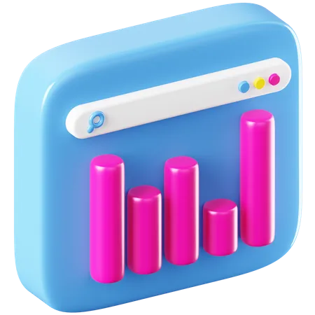 Bar Chart  3D Icon