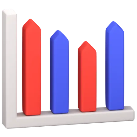 Bar Chart  3D Icon