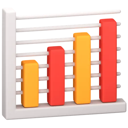 Bar Chart  3D Icon