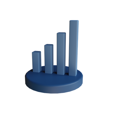 Bar Chart  3D Icon