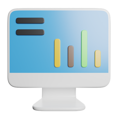 Bar Chart  3D Icon