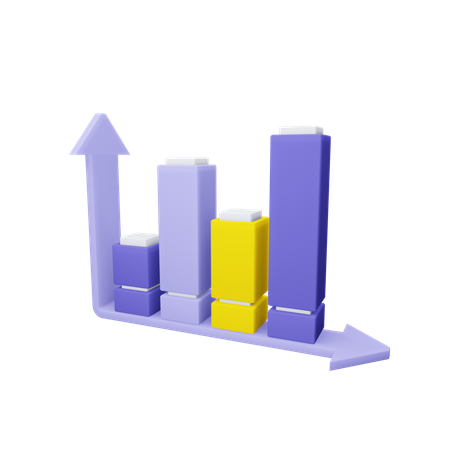 Bar Chart  3D Icon