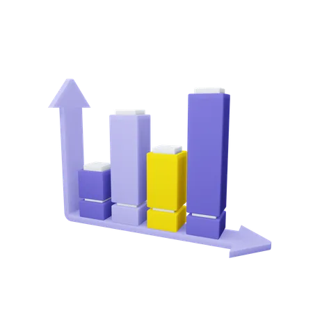 Bar Chart  3D Icon