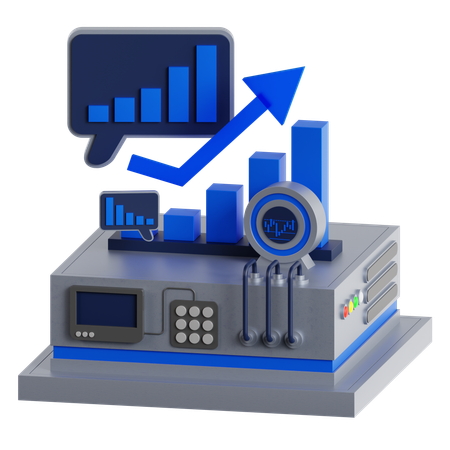 Bar Chart  3D Icon