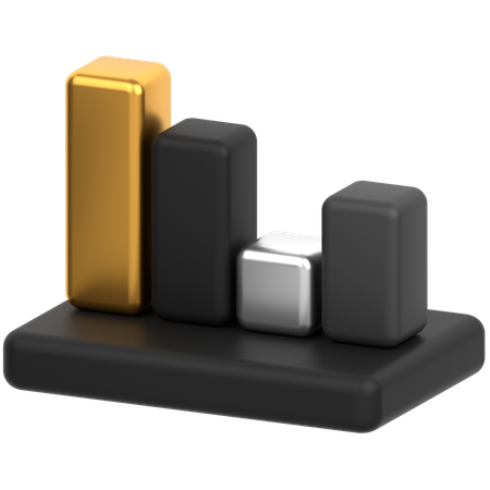 Bar Chart  3D Icon