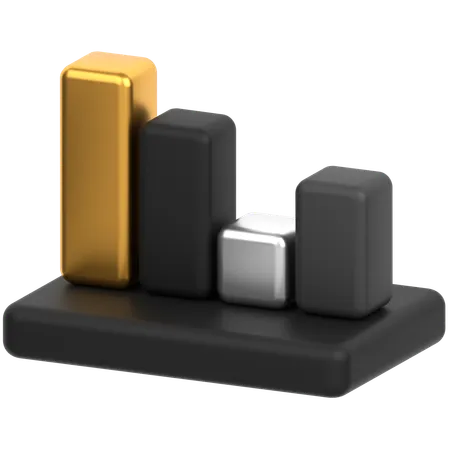 Bar Chart  3D Icon