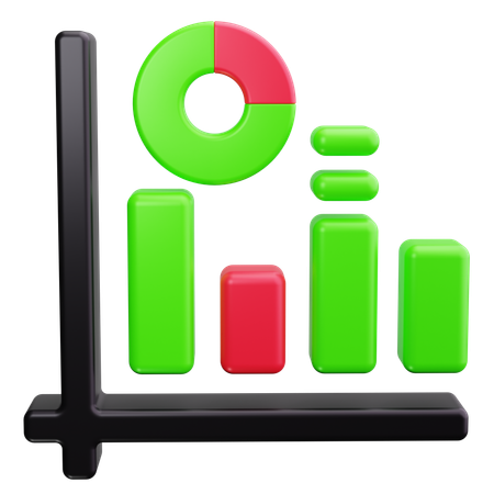 Bar Chart  3D Icon