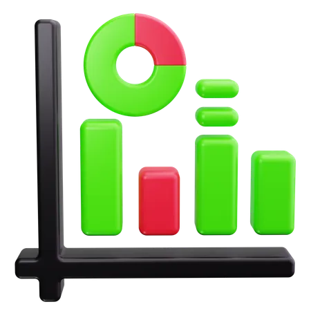 Bar Chart  3D Icon