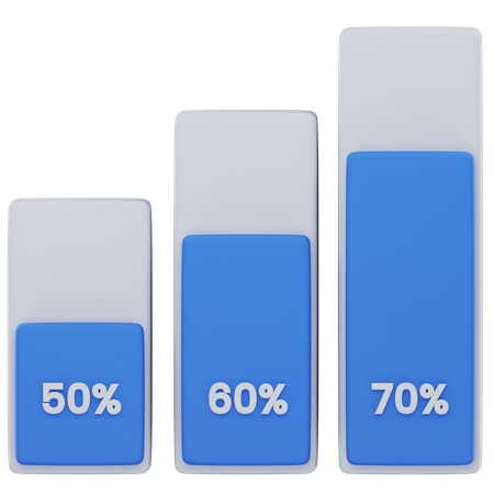 Bar chart  3D Icon