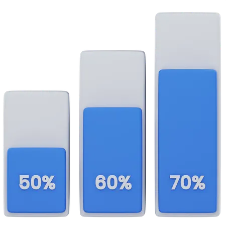 Bar chart  3D Icon