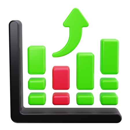 Bar Chart  3D Icon