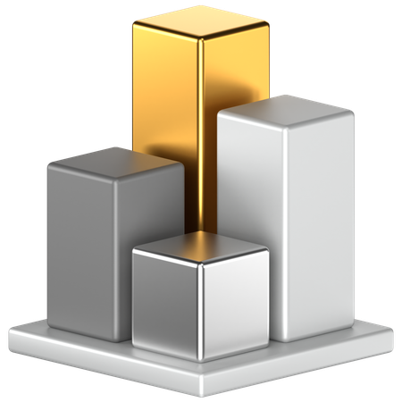 Bar Chart  3D Icon
