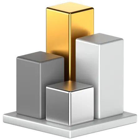 Bar Chart  3D Icon