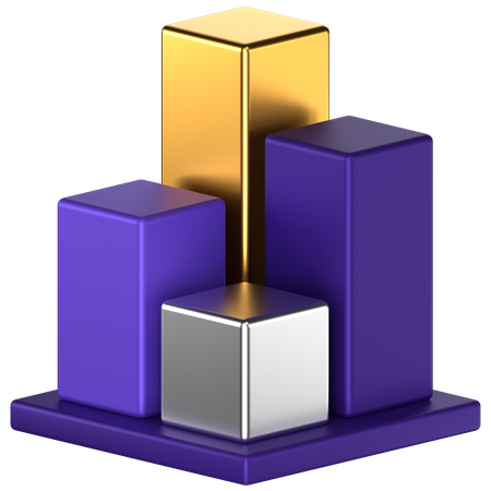 Bar Chart  3D Icon