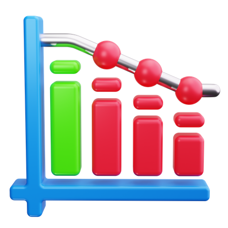 Bar Chart  3D Icon