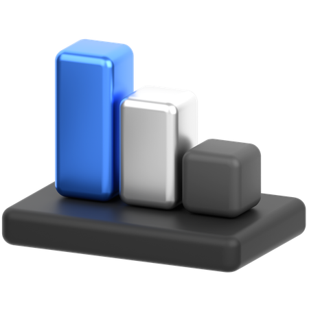 Bar Chart  3D Icon