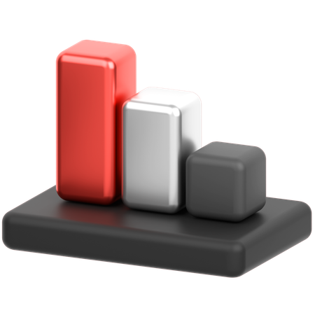 Bar Chart  3D Icon