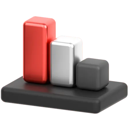Bar Chart  3D Icon