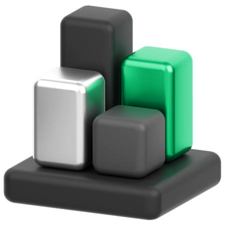 Bar Chart  3D Icon