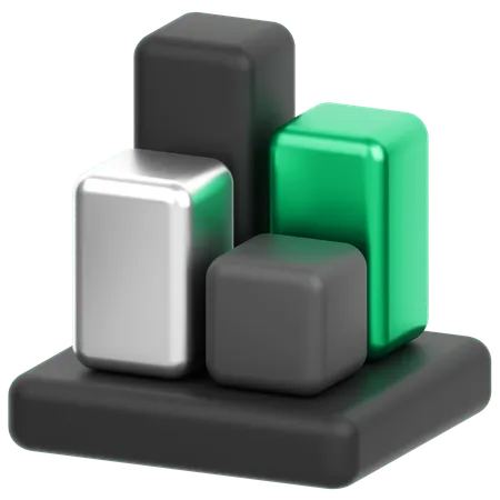 Bar Chart  3D Icon