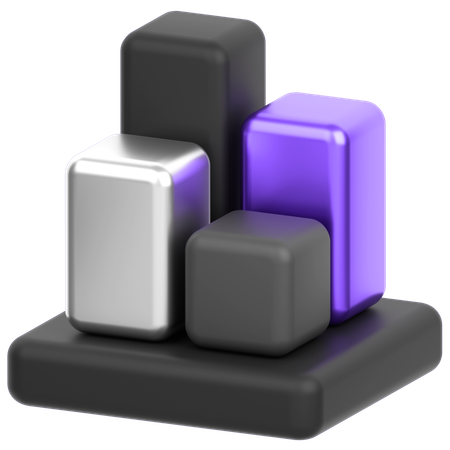 Bar Chart  3D Icon