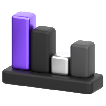 Bar Chart  3D Icon