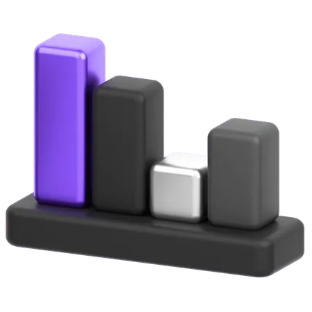 Bar Chart  3D Icon
