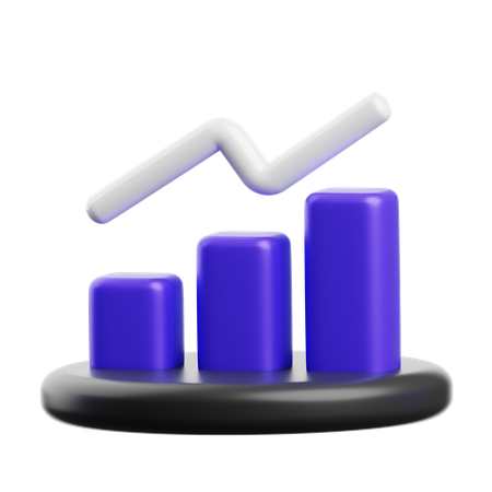 Bar Chart  3D Icon