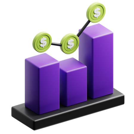 Bar Chart  3D Icon