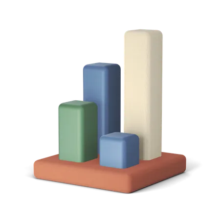 Bar Chart  3D Icon