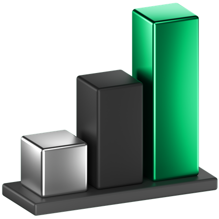 Bar Chart  3D Icon