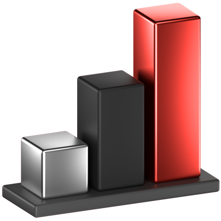 Bar Chart  3D Icon