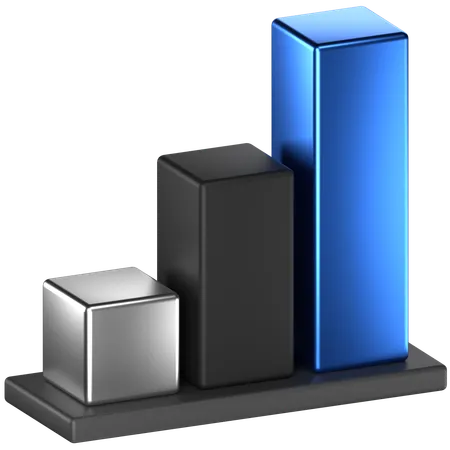 Bar Chart  3D Icon