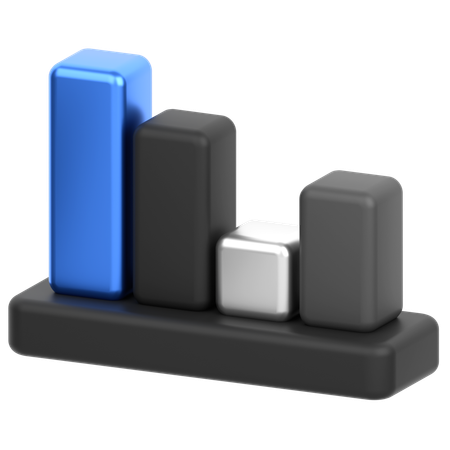 Bar Chart  3D Icon
